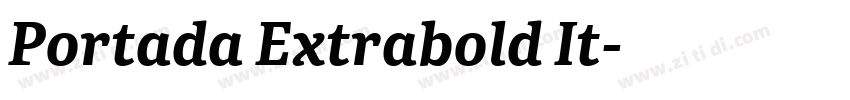 Portada Extrabold It字体转换
